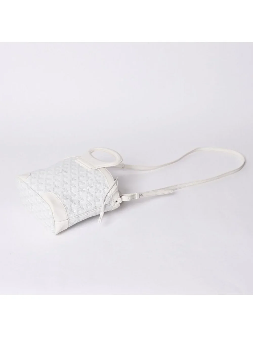 Goyard Limited Handbag Beluga Mini Orange Leather White